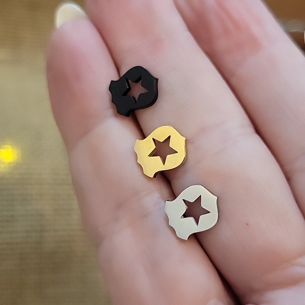 Law Enforcement First Responder Shield Earrings, choice of color